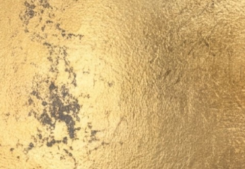 Aged gold leaf texture